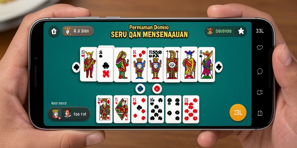 Tampilan gameplay seru dalam aplikasi Domino 33L.