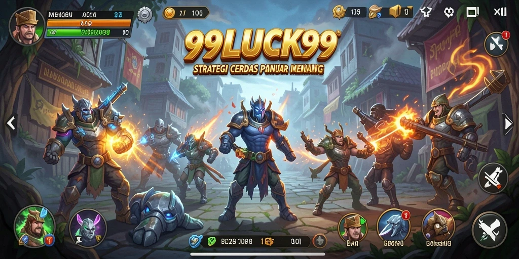 Tampilan gameplay <strong>99LUCK99</strong> dengan strategi yang menarik dan mendalam.
