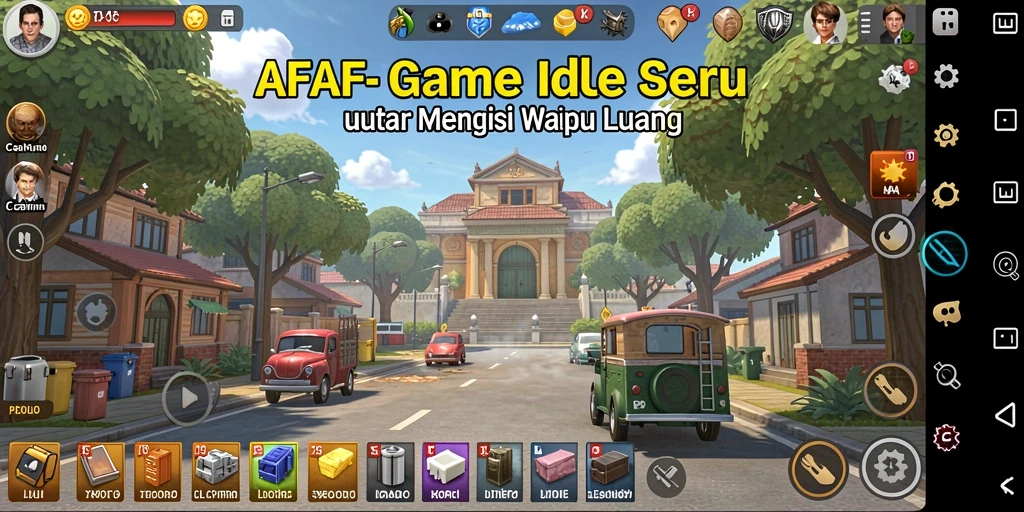 Tampilan gameplay AFAF yang mengasyikkan dengan fitur Idle.