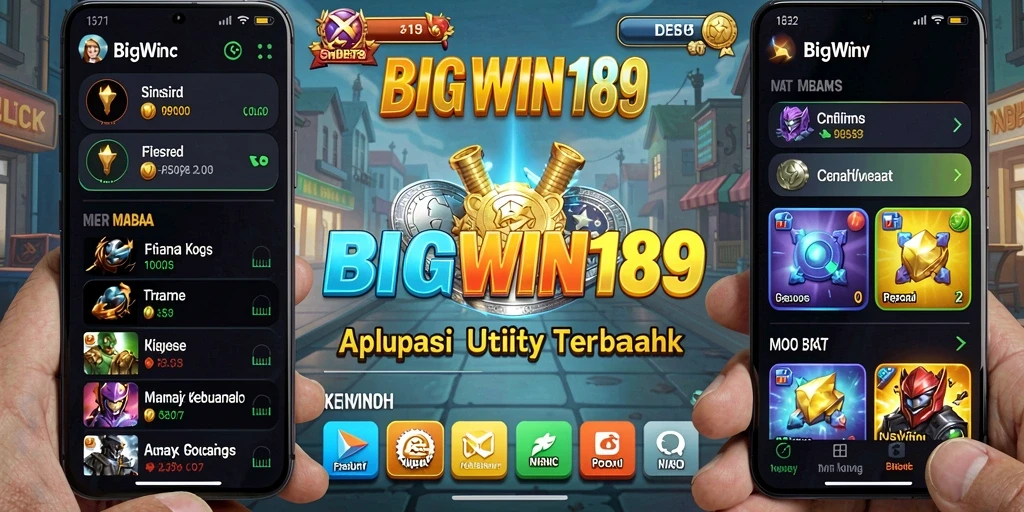Tampilan utama aplikasi BIGWIN189 dengan fitur manajemen keuangan.