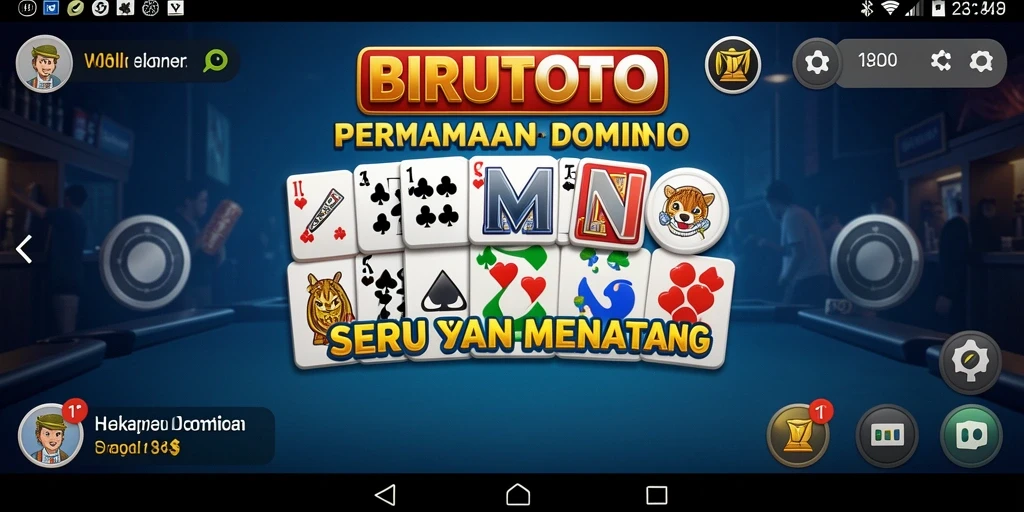 Tampilan menarik gameplay Domino di BIRUTOTO.