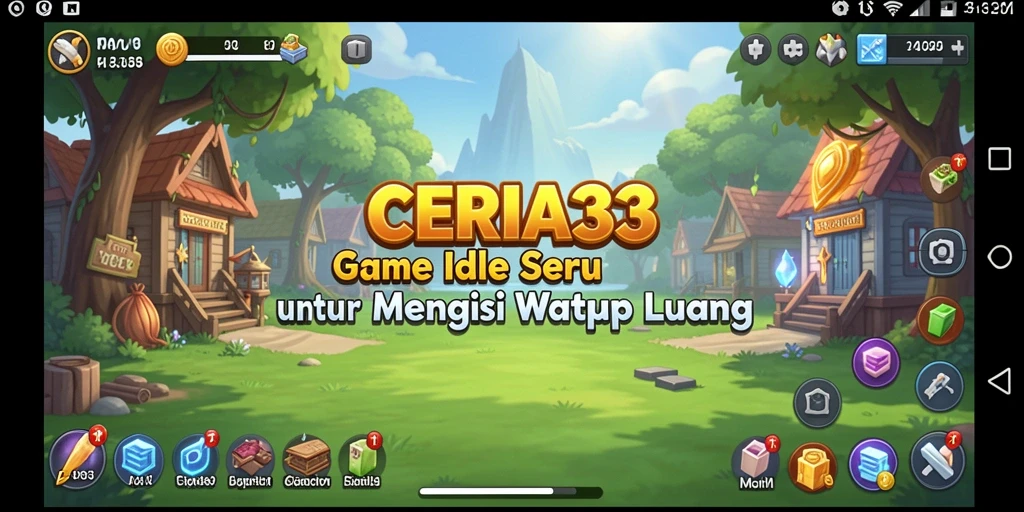 Tampilan gameplay yang seru dan menarik dalam CERIA33.