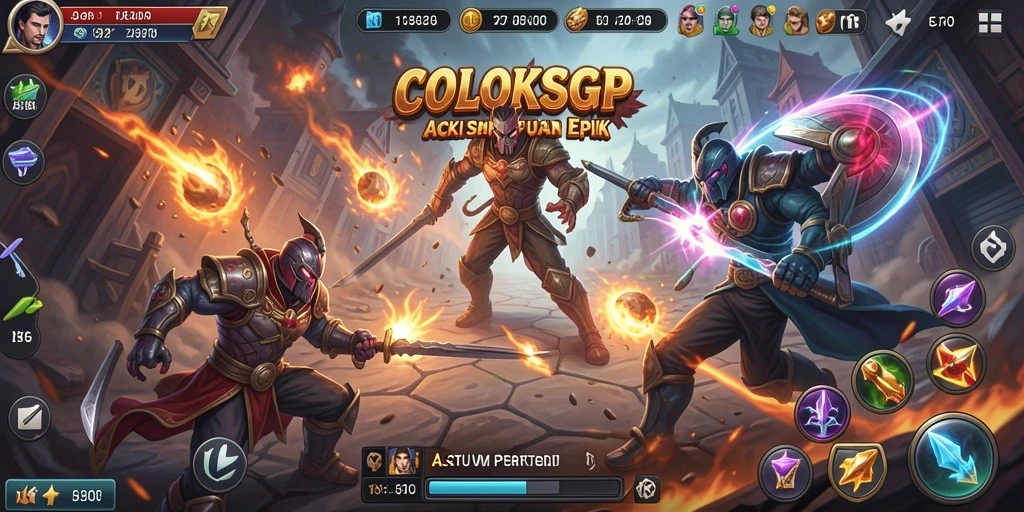 Tampilan gameplay mendebarkan dari COLOKSGP dengan aksi seru.