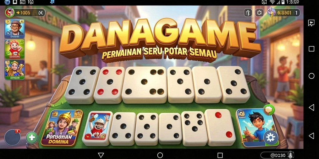Tampilan menarik dalam gameplay Domino yang seru.