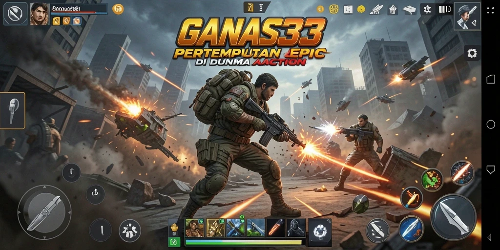 Gameplay mendebarkan dengan pertempuran intens di GANAS33.