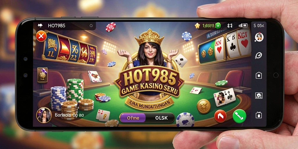 Tampilan gameplay HOT985 yang mengasyikkan di kasino.