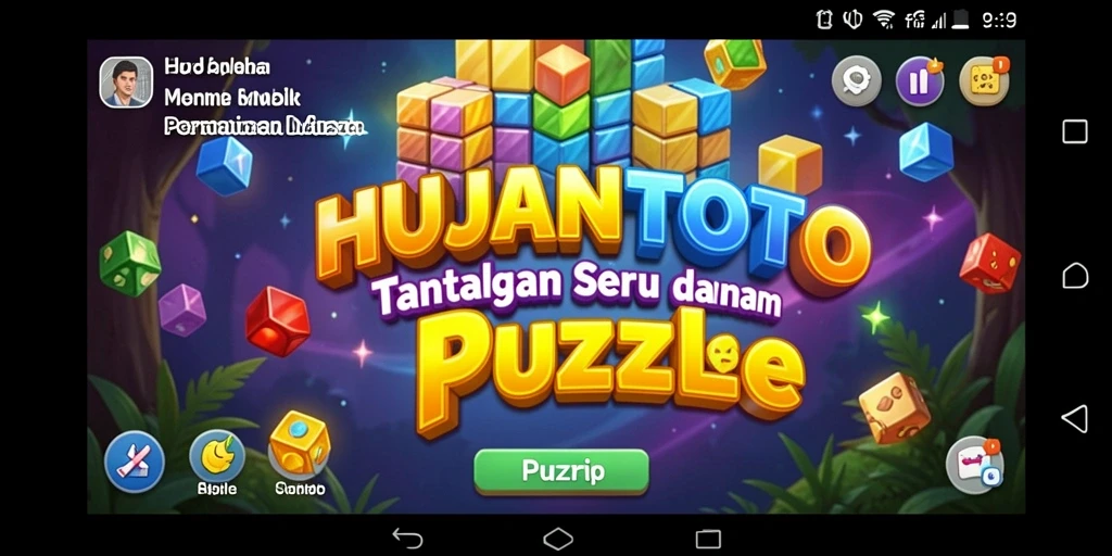 Tampilan gameplay HUJANTOTO yang menarik dan menantang.