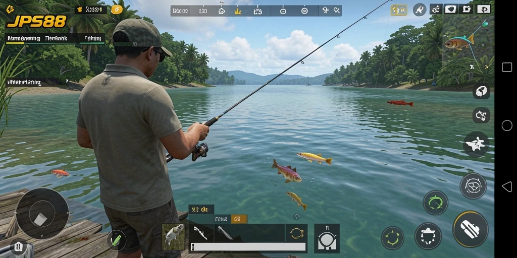 Tampilan gameplay JPS88 yang memukau saat memancing ikan.