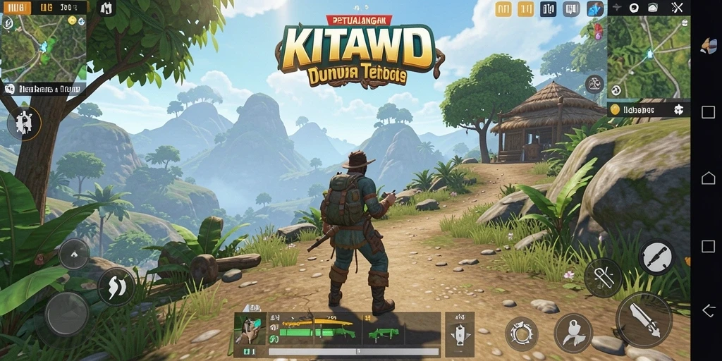 Tangkapan layar menampilkan petualangan seru di dunia terbuka KITAWD.