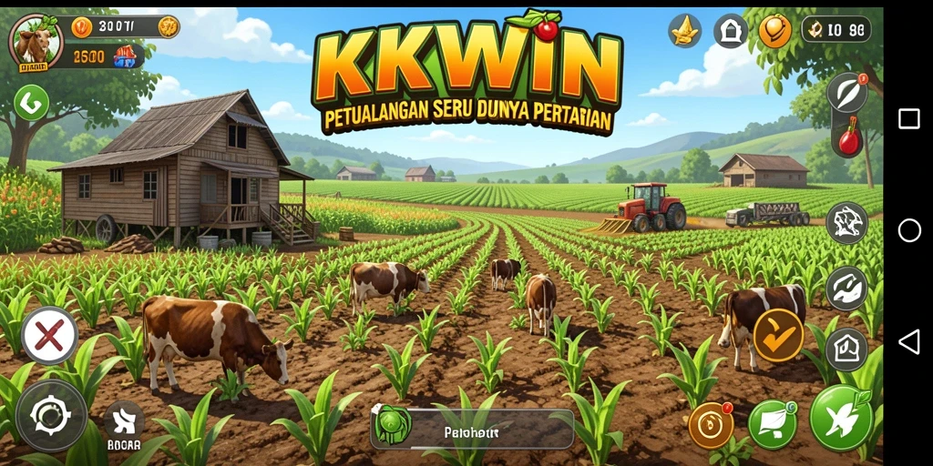 Tampilan menarik gameplay KKWIN dalam bertani.