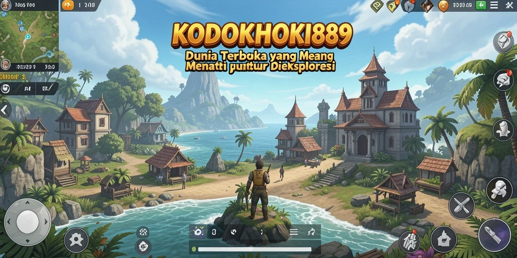 Tampilan screenshot gameplay KODOKHOKI889 dalam dunia terbuka yang memukau.