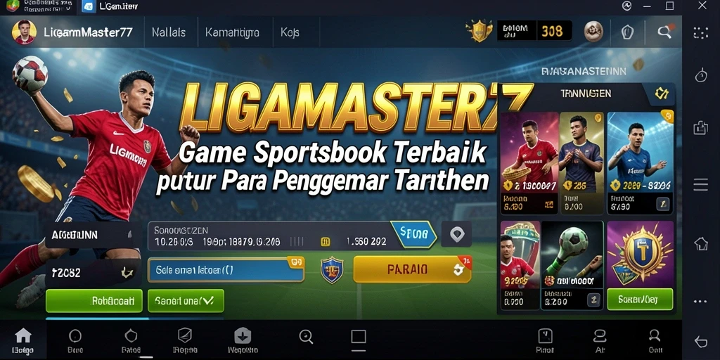 Tampilan gameplay <strong>LIGAMASTER77</strong> yang dinamis dan interaktif dalam taruhan olahraga.