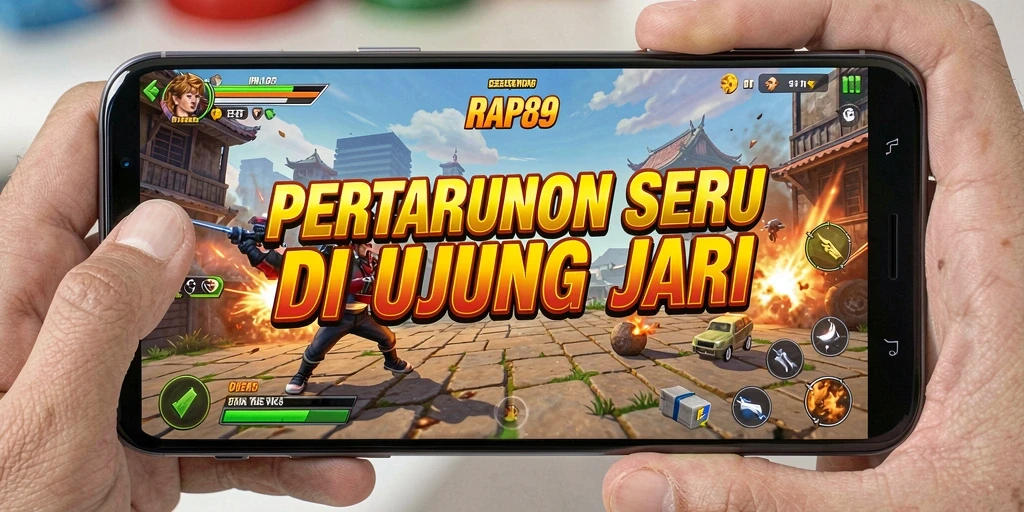 Gambaran gameplay intens dalam pertarungan pada RAP89.