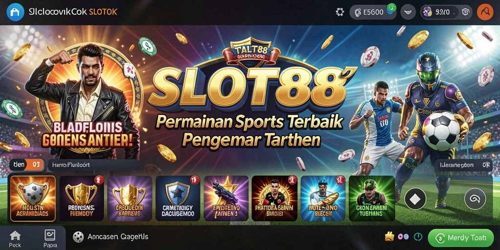 Tangkapan layar SLOT88 menampilkan antarmuka taruhan yang dinamis dan interaktif.