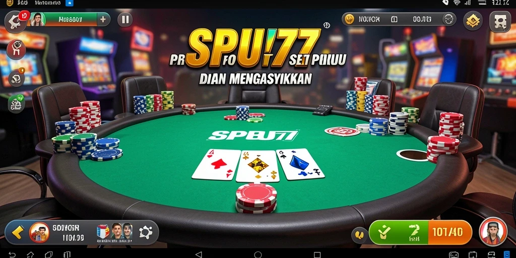 Tampilan menarik gameplay SPBU77 dengan suasana Poker yang menegangkan.