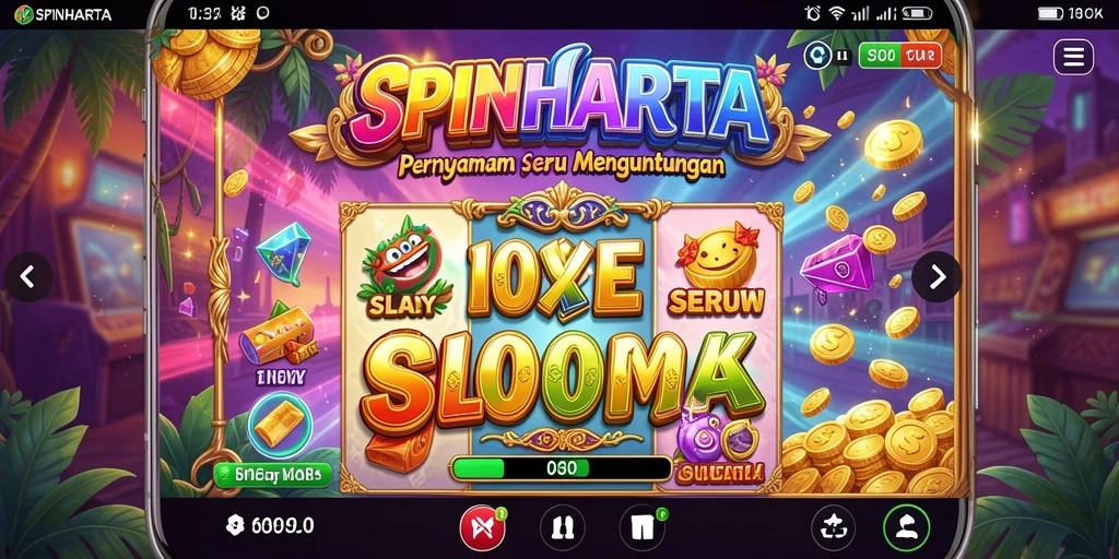 Tampilan gameplay SPINHARTA yang memukau dan menarik.