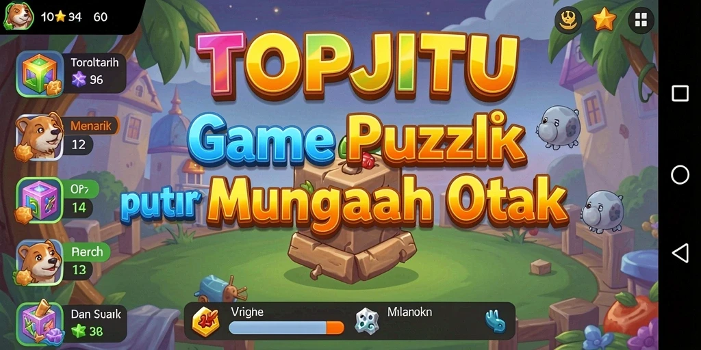 Gameplay menarik dari game Puzzle TOPJITU.