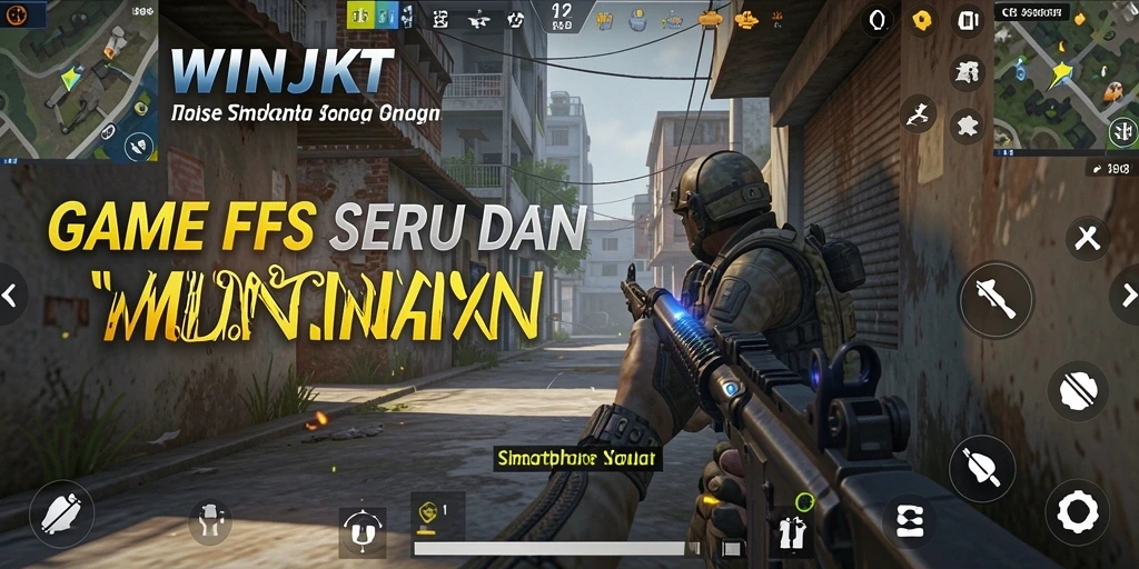 Screenshot WINJKT menampilkan momen seru dari gameplay FPS.