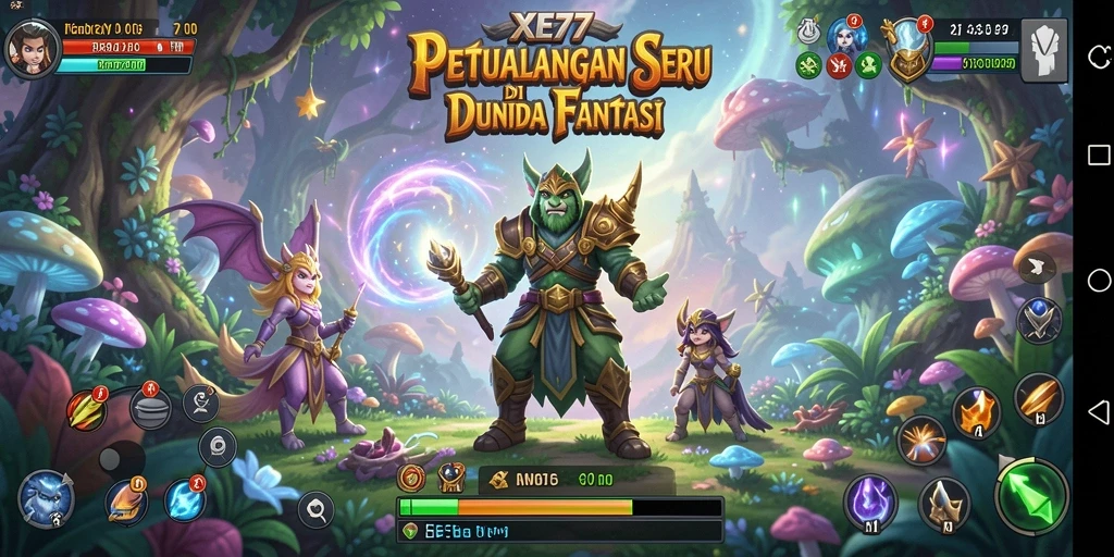 Gameplay seru dalam XE77 dengan grafis menawan.